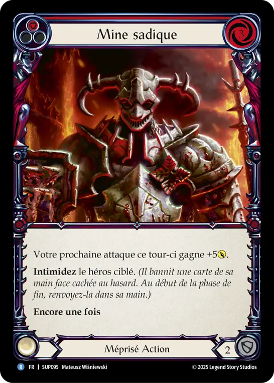 Card: Sadistic Scowl (red)