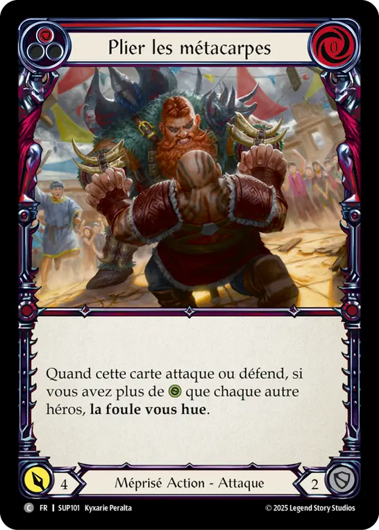 Card: Clench the Upper Hand (red)