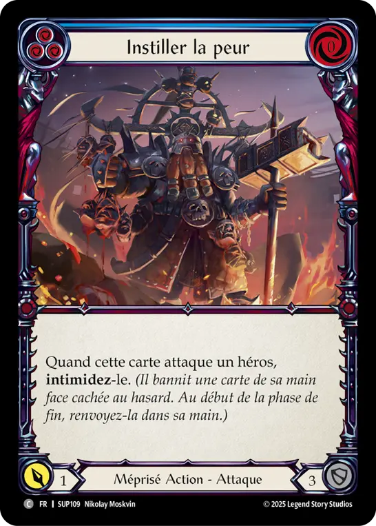 Card: Instill Fear (blu)