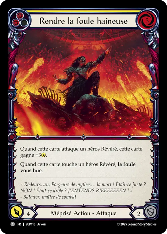 Card: Turn the Crowd Hateful (yel)