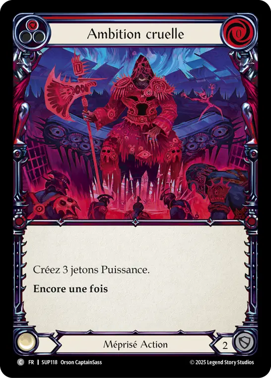 Card: Cruel Ambition (red)
