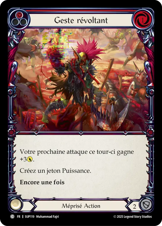 Card: Revolting Gesture (red)