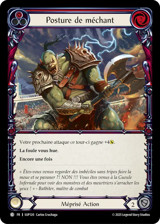 Card: Villainous Pose (red)
