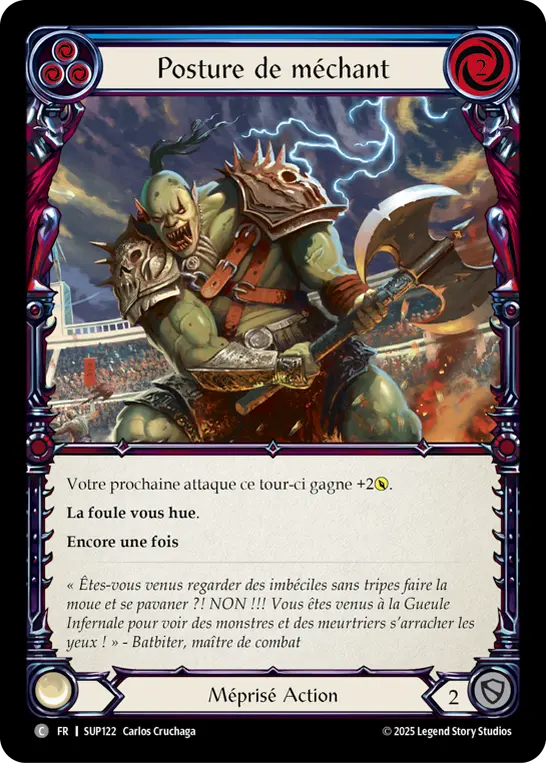 Card: Villainous Pose (blu)