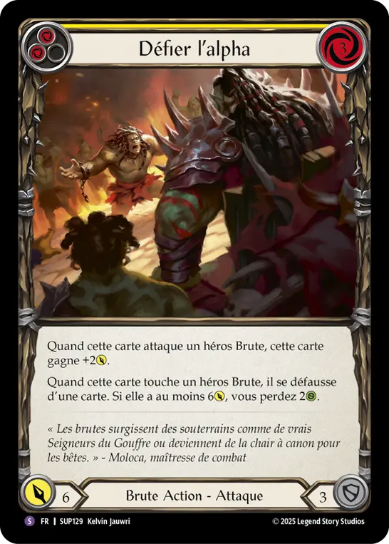 Card: Challenge the Alpha (yel)