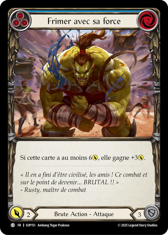 Card: Flex Strength (blu)
