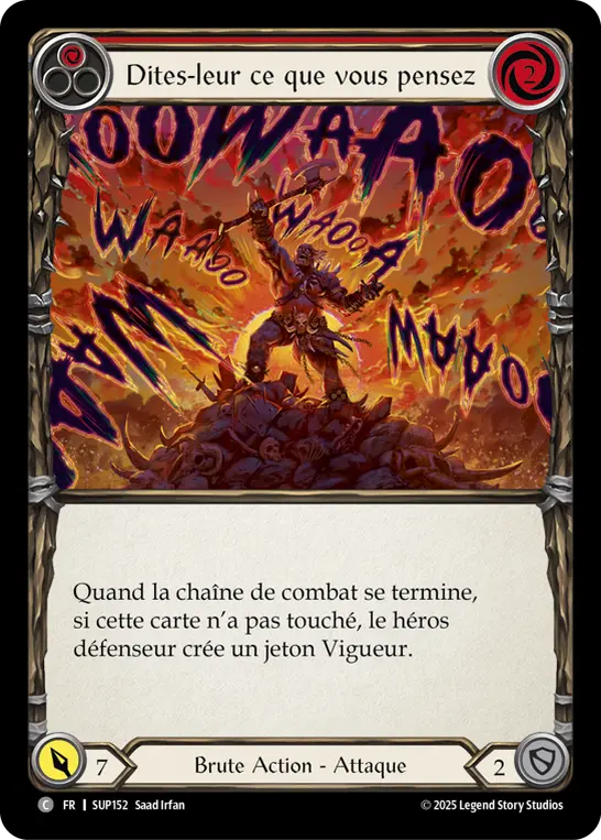 Card: Give 'Em a Piece of Your Mind (red)