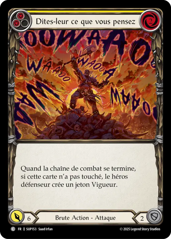Card: Give 'Em a Piece of Your Mind (yel)