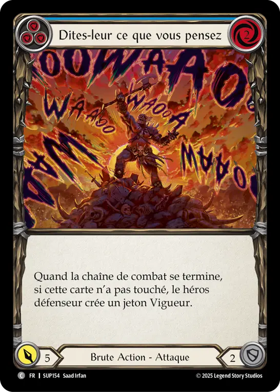 Card: Give 'Em a Piece of Your Mind (blu)