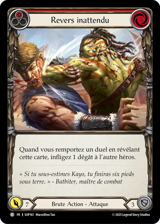 Card: Unexpected Backhand (red)