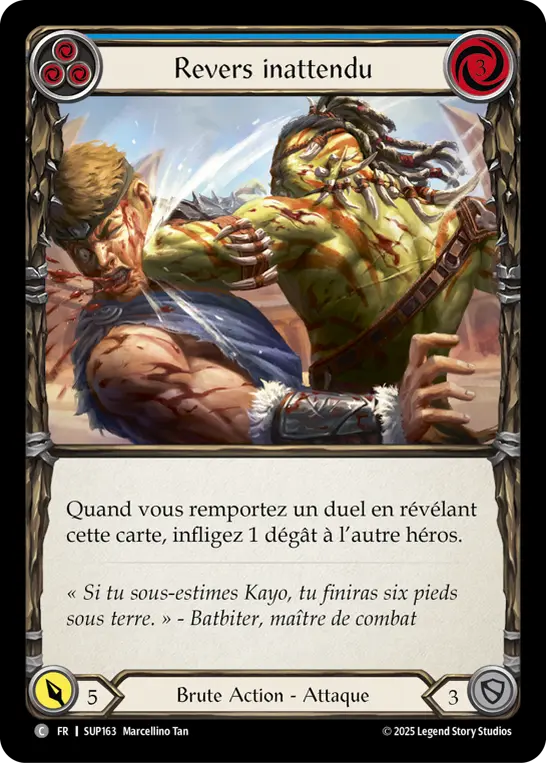 Card: Unexpected Backhand (blu)