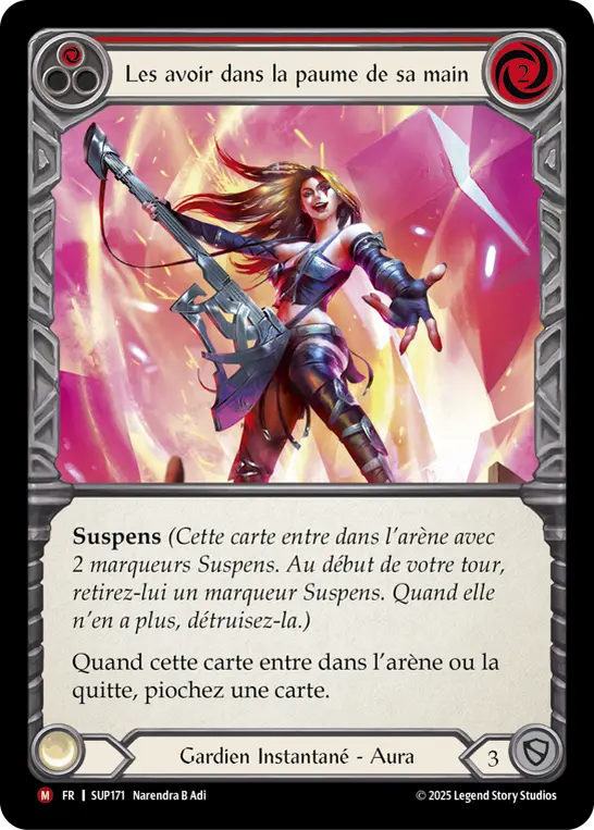 Card: In the Palm of Your Hand (red)