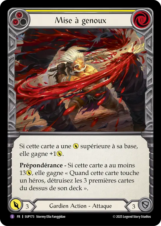 Card: Cut Off at the Knees (yel)