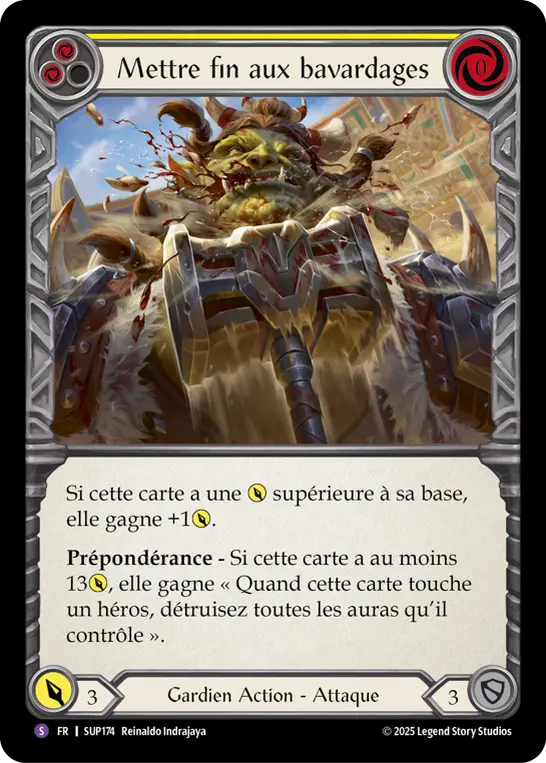 Card: Cut the Small Talk (yel)