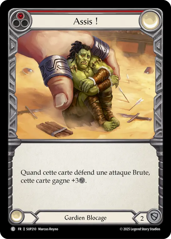 Card: Sit! (red)