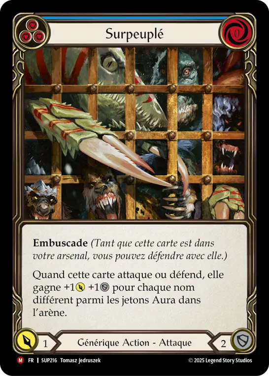 Card: Overcrowded (blu)