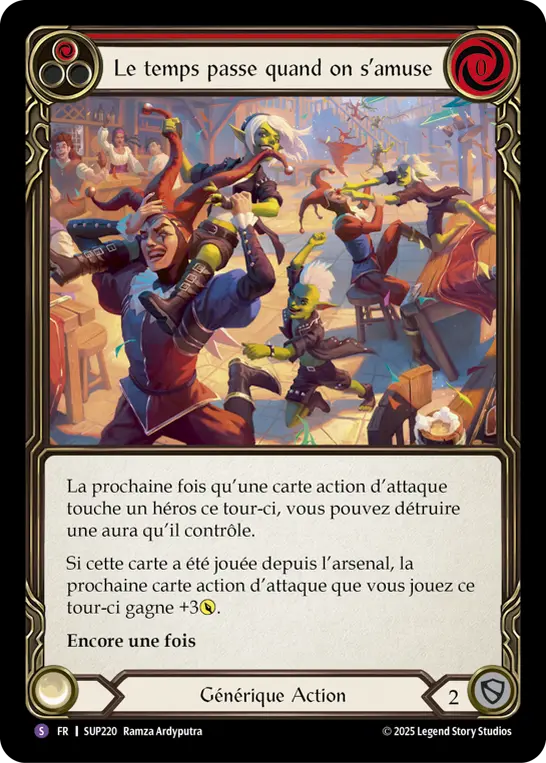 Card: Time Flies When You're Having Fun (red)