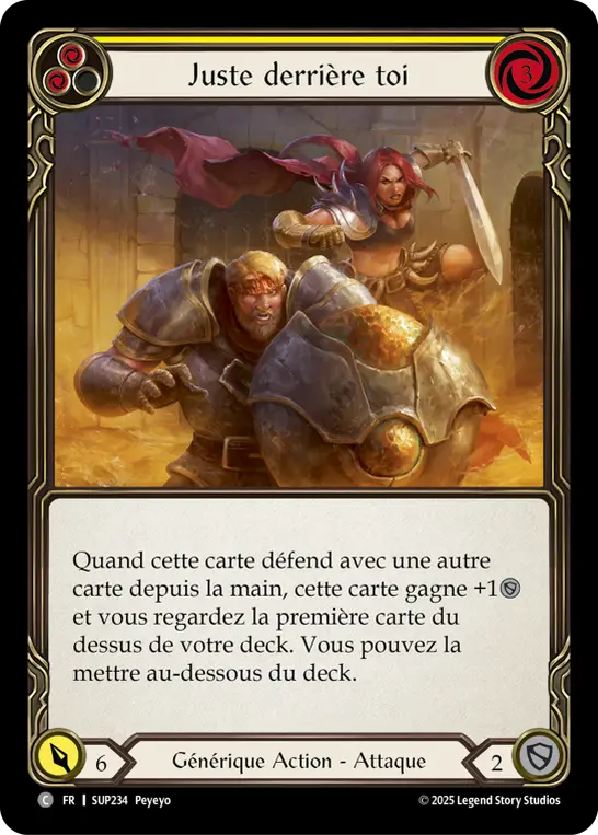 Card: Right Behind You (yel)