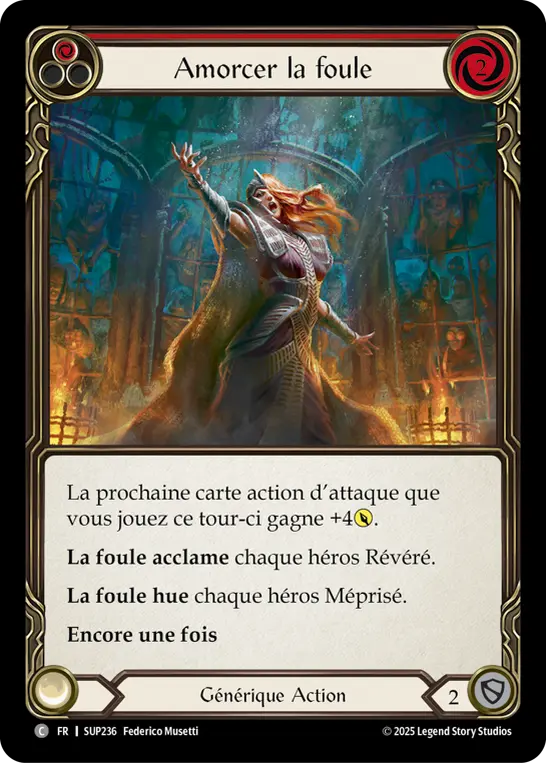Card: Prime the Crowd (red)