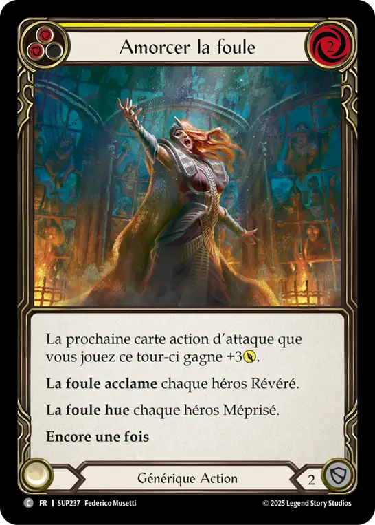 Card: Prime the Crowd (yel)