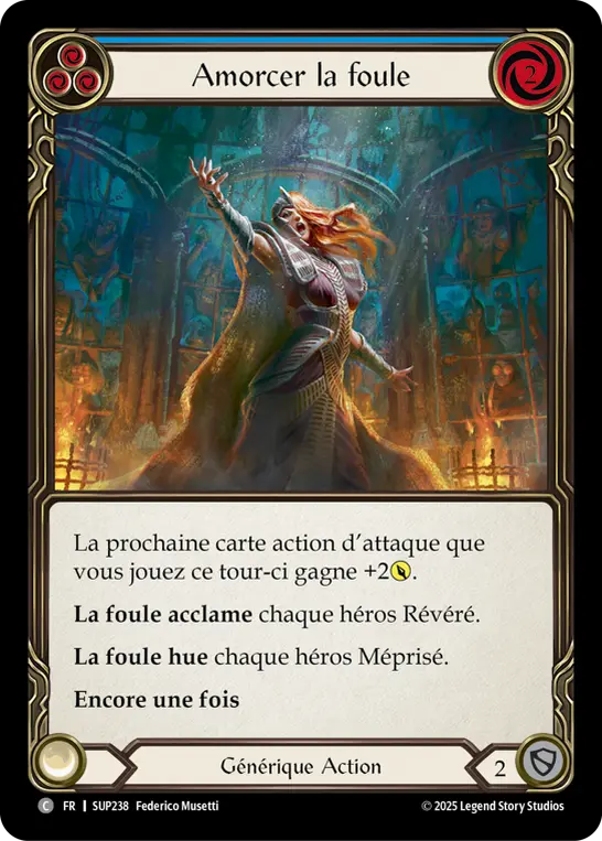 Card: Prime the Crowd (blu)