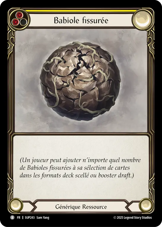 Card: Cracked Bauble (yel)