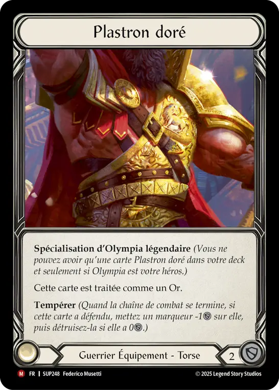 Card: Golden Heart Plate