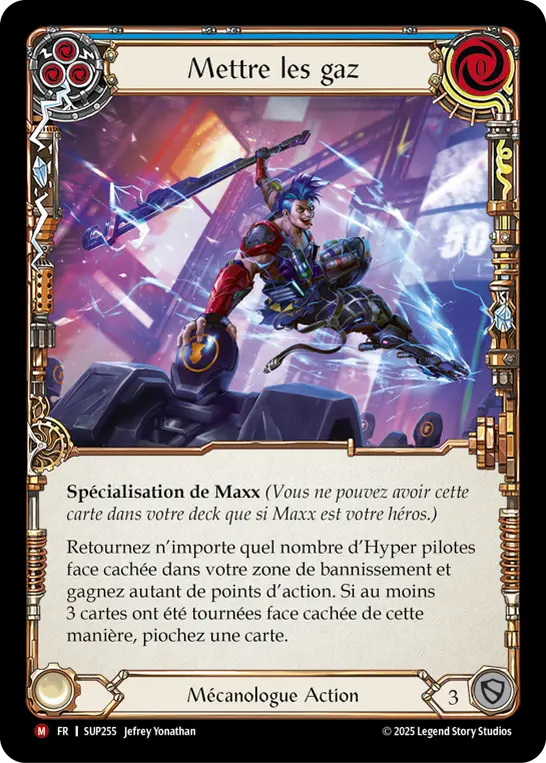 Card: Hit the Gas (blu)