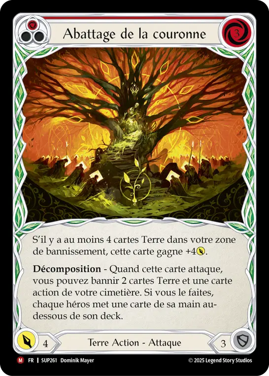 Card: Felling of the Crown (red)