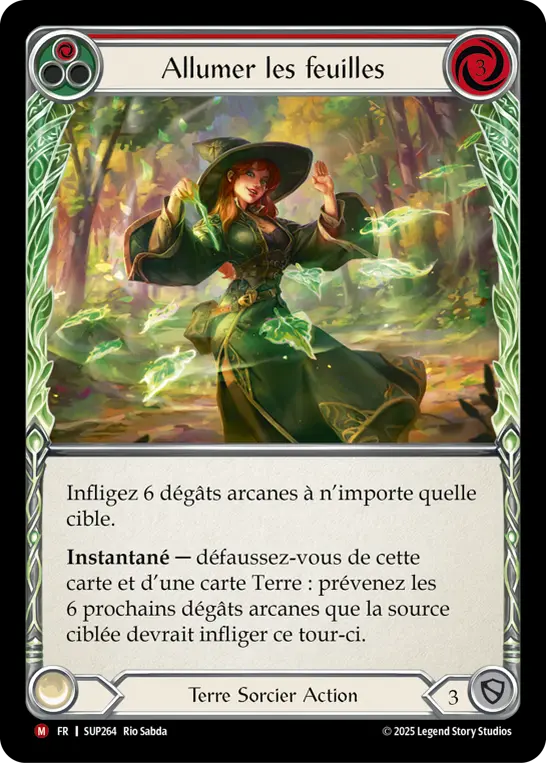 Card: Light Up the Leaves (red)