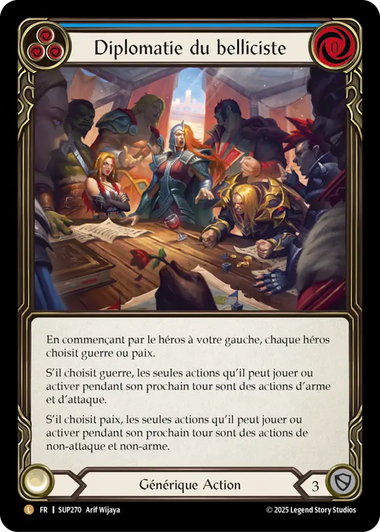Card: Warmonger's Diplomacy (blu)