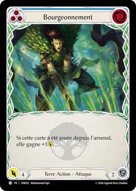 Card: Burgeoning (blu)