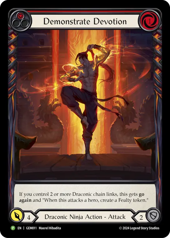 Card: Demonstrate Devotion (red)