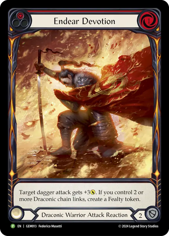 Card: Endear Devotion (red)