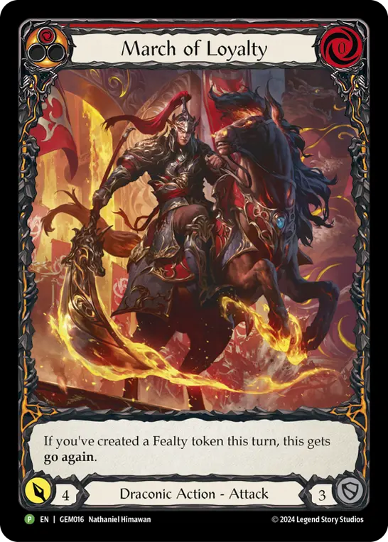 Card: March of Loyalty (red)