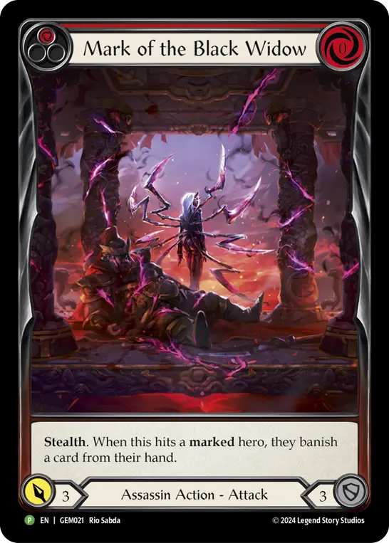Card image of Mark of the Black Widow (Red)