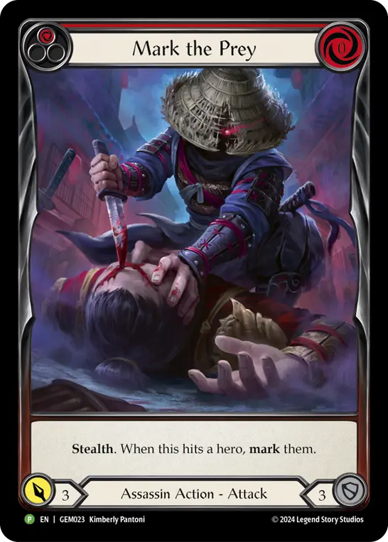Card: Mark the Prey (red)
