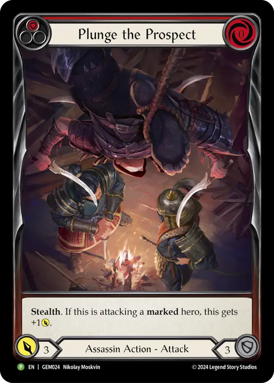 Card: Plunge the Prospect (red)