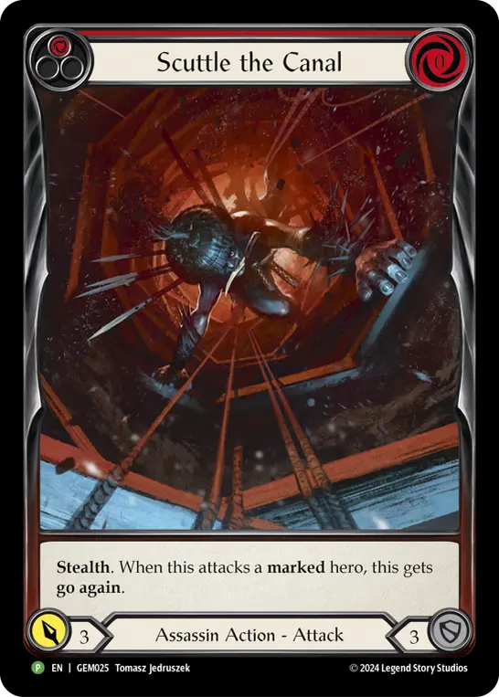 Card: Scuttle the Canal (red)