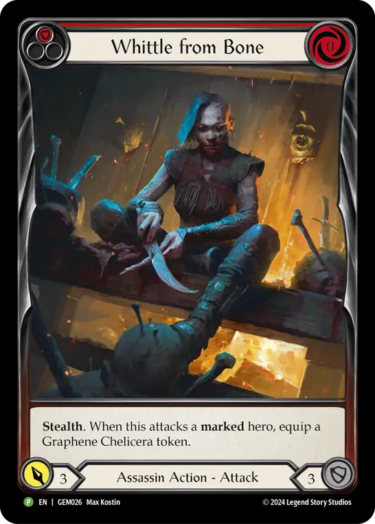 Card: Whittle from Bone (red)