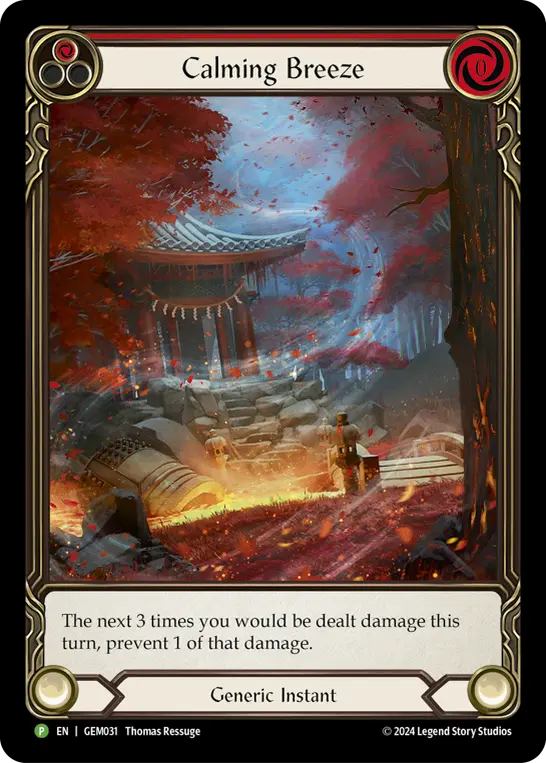 Card image of Calming Breeze (Red)