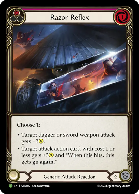 Card: Razor Reflex (red)