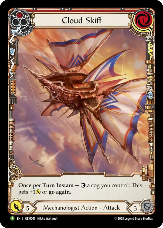 Image of the card for Cloud Skiff (Red)