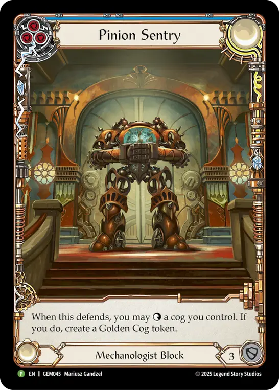 Image of the card for Pinion Sentry (Blue)