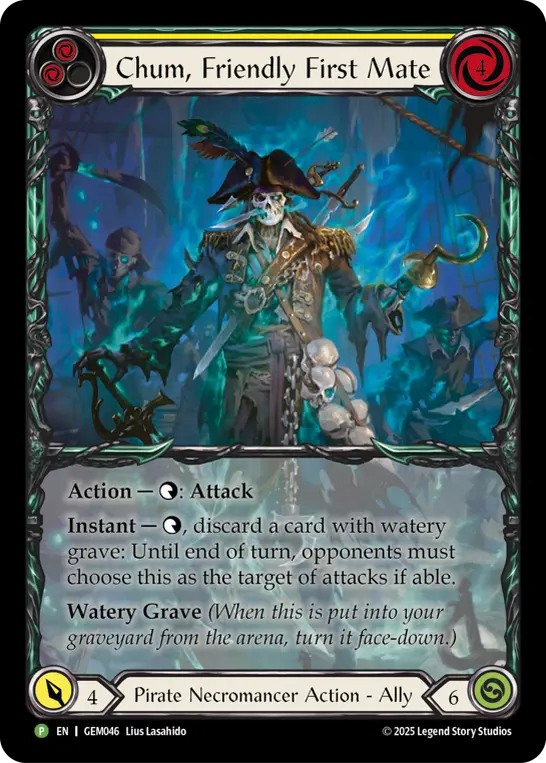 Card image of Chum, Friendly First Mate (Yellow)