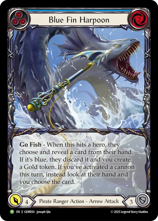 Card image of Blue Fin Harpoon (Blue)