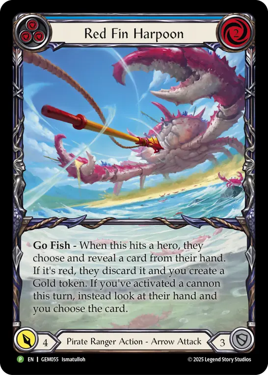 Card: Red Fin Harpoon (blu)