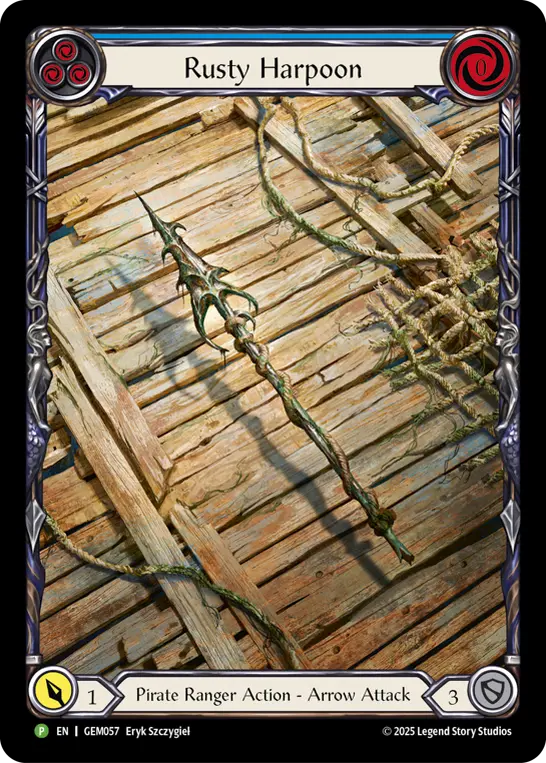 Card: Rusty Harpoon (blu)