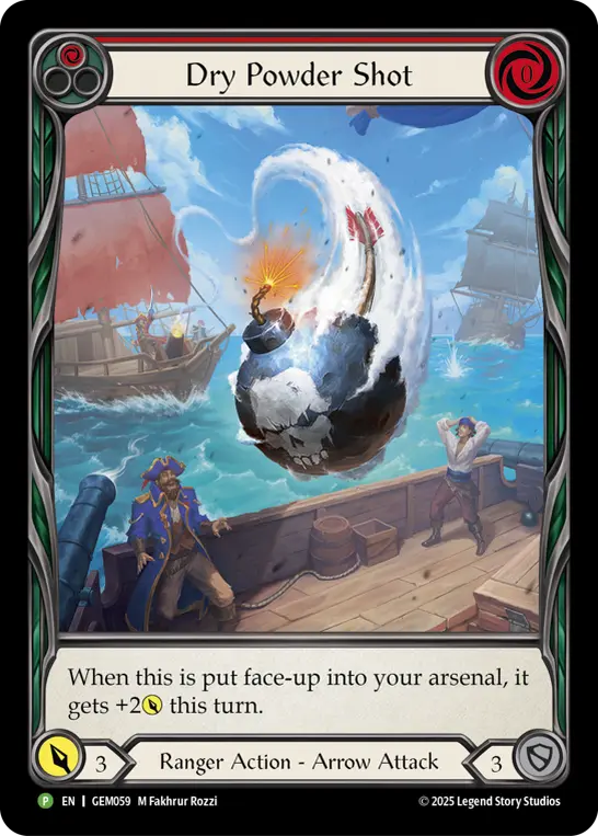 Card: Dry Powder Shot (red)