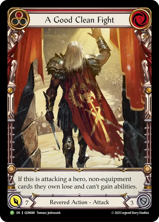 Card: A Good Clean Fight (red)